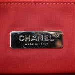 Shiny Aged Calfskin Quilted Large 31 Shopping Bag Red