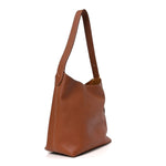 Grained Calfskin Low Key Hobo PM Cognac