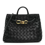 Nappa Intrecciato Small Andiamo Shoulder Bag Black
