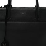 Grained Calfskin Medium Rive Gauche Cabas Black