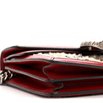 Tweed GG Monogram Small Dionysus Shoulder Bag White Black Romantic Cherry