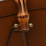 Textured Dollar Calfskin Web Small Diana Tote Bag Cuir Black