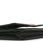 Lambskin Quilted Boy Wallet On Chain WOC Black