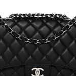 Caviar Quilted Jumbo Single Flap Black