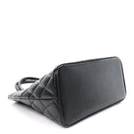 Caviar Quilted Medallion Tote Black