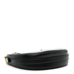 Soft Calfskin Arque Shoulder Bag Black