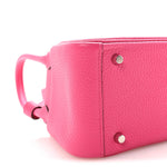 Taurillon Clemence Mini Lindy 20 Rose Shocking