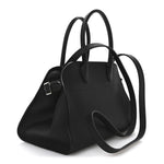 Grained Calfskin Soft Margaux 10 Bag Black