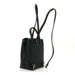 Calfskin Lockme Mini Backpack Black