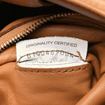 Nappa Maxi Intreccio Padded Cassette Crossbody Bag Caramel