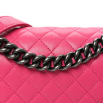 Lambskin Quilted Medium Boy Flap Pink