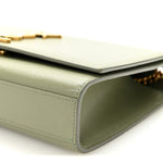 Grain De Poudre Medium Classic Monogram Kate Satchel Light Sage