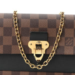 Damier Ebene Vavin Chain Wallet Black