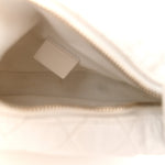 Lambskin Quilted Chain Around Pouch Hobo White