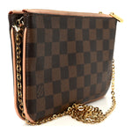 Damier Ebene Double Zip Pochette