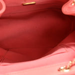 Lambskin Quilted Small Duma Drawstring Backpack Light Pink
