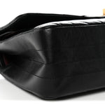 Aged Calfskin Chevron Quilted 2.55 Reissue 225 Flap Black