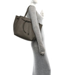 Soft Grained Calfskin Small Belt Cabas Phantom Taupe