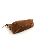 Scamosciato Suede Large Aimee Shoulder Bag Cacao