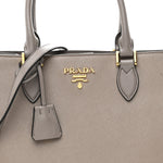 Saffiano Soft Calfskin Tote Argilla