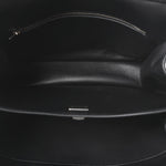 Natural Smooth Calfskin Medium Rodeo Top Handle Handbag Black