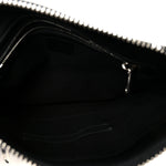 GG Supreme Monogram Appia Calfskin Web Flat Messenger Bag Black Grey