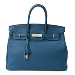 Togo Birkin 35 Bleu Izmir