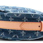 Monogram Denim Croissant MM Blue