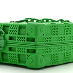 Rubber Cowhide Mini Soft Trunk Green