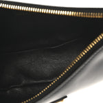 Soft Calfskin Arque Shoulder Bag Black