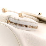 Caviar Quilted Mini Business Affinity Backpack White