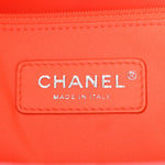 Mixed Fibers Calfskin Medium Deauville Tote Pink Orange