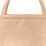 Calfskin Quilted Small Shopper Pink