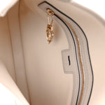Ancora Calfskin Web Small Jackie Shoulder Bag Light Grey