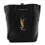 Lambskin Pochon Shoulder Bag Black