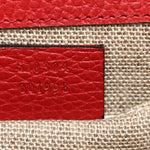 Dollar Calfskin Small Interlocking G Shoulder Bag Red