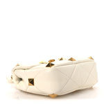 Nappa Medium Roman Stud Shoulder Bag Ivory