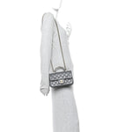 Caviar Quilted Mini Handy CC Flap Grey