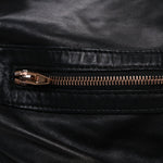 Lambskin Marti Backpack Bag Washed Black Rose Gold Hardware