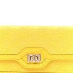 GG Monogram Scratch Lux Calfskin Mini Luce Shoulder Bag Yellow