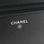 Caviar Camellia Embossed Wallet On Chain WOC Black