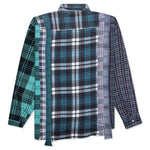 7 Cuts Wide Flannel Shirt - Assorted