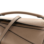 Calfskin Mini Puzzle Bag Sand