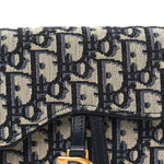 Oblique Saddle Belt Bag Blue