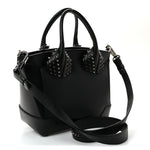 Grained Calfskin Spike Small Eloise Tote Black