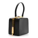 Shiny Calfskin Lana Triomphe Minaudiere Black