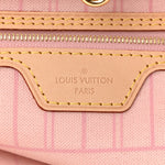 Damier Azur Neo Neverfull MM Rose Ballerine