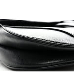 Grained Calfskin Saddle Bag Black