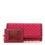 Tessuto Nylon Quilted Continental Flap Wallet Ibisco