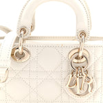 Lambskin Cannage Micro Lady D-Joy Latte
